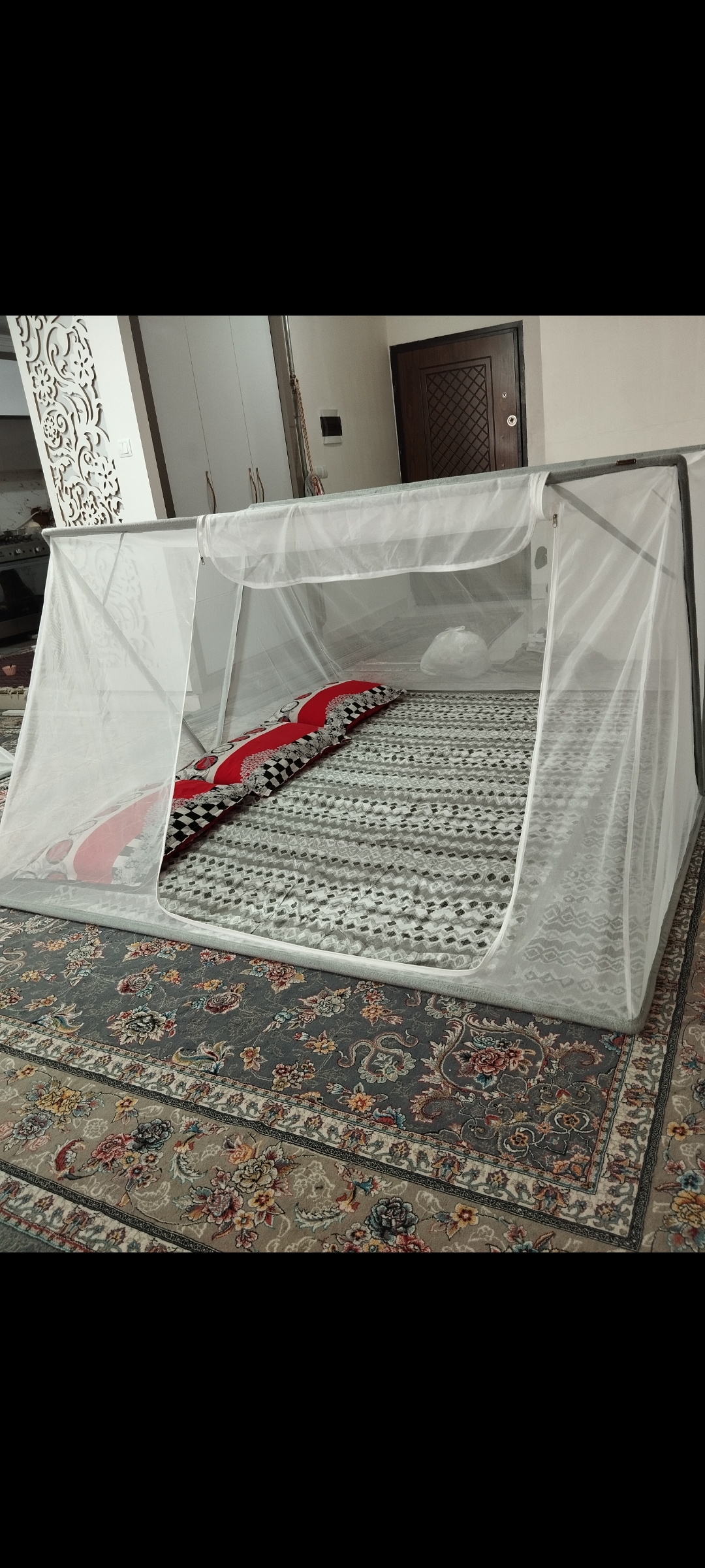 پشه بند ۵متری ۲در۲ونیم ۳نفر